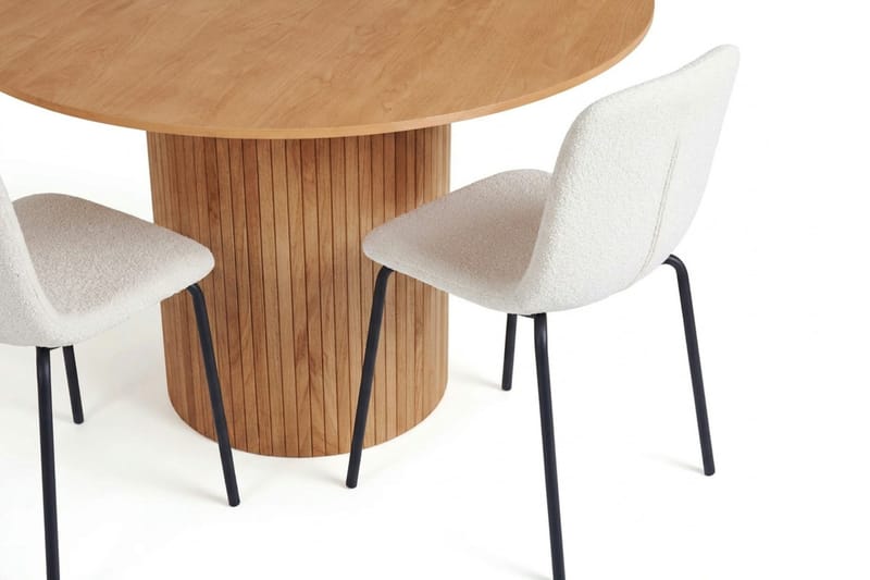 Kopparbo spisegruppe rund 110 cm eik med 4 Katy spisestoler - Eik - Møbler - Bord - Spisegrupper
