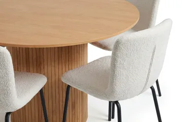 Kopparbo spisegruppe rund 130 cm eik med 6 Katy spisestoler - Eik - Møbler - Bord - Spisegrupper