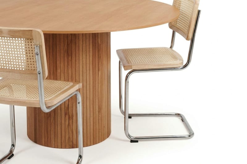 Kopparbo spisegruppe rund 150 cm eik med 6 Build spisestoler - Eik - Møbler - Bord - Spisegrupper