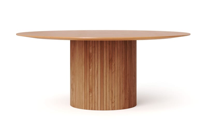 Kopparbo spisegruppe rund 180 cm eik med 8 Build spisestoler - Eik - Møbler - Bord - Spisegrupper