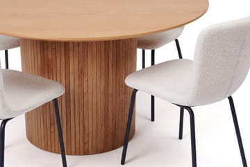 Kopparbo spisegruppe rund 180 cm eik med 8 Katy spisestoler - Eik - Møbler - Bord - Spisegrupper