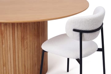 Kopparbo spisegruppe rund 180 cm eik med 8 Lucy spisestoler - Eik - Møbler - Bord - Spisegrupper