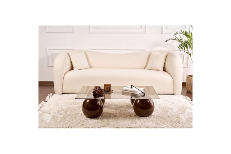 Koushik Sofabord 110 cm - Sand/Brun - Møbler - Bord - Sofabord