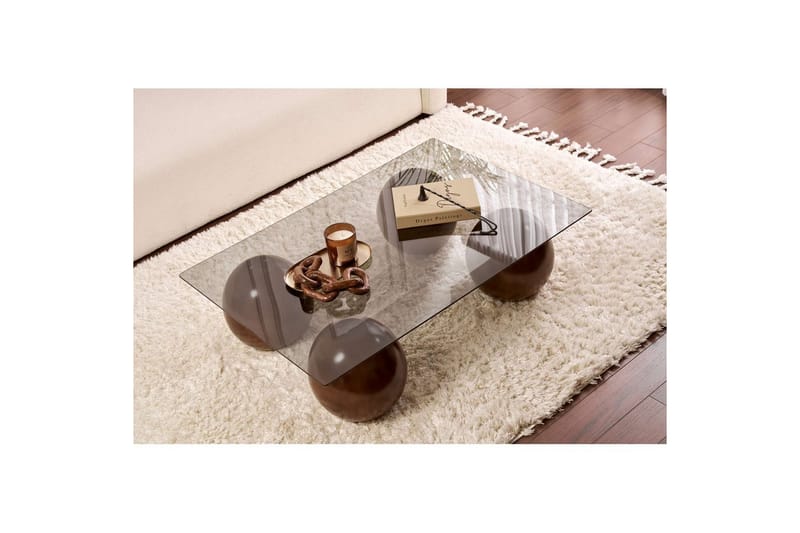 Koushik Sofabord 110 cm - Sand/Lysgrå - Møbler - Bord - Sofabord