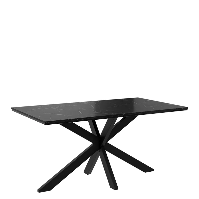 Kovrel Spisebord 160 cm Rektangulær - Svart - Møbler - Bord - Spisebord & kjøkkenbord