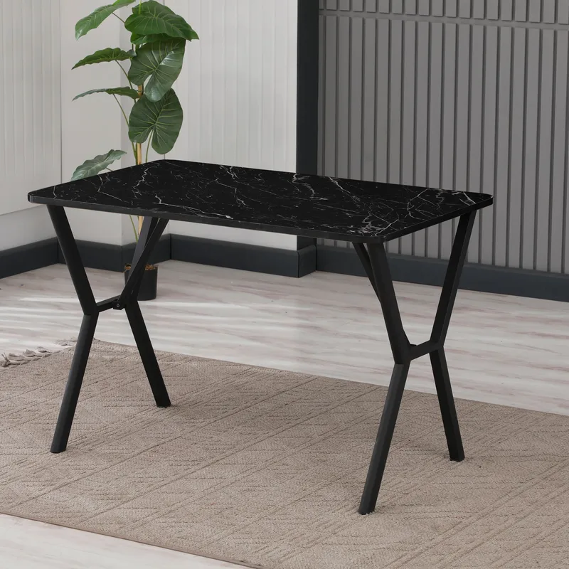 Krylor spisebord 110 cm rektangulært - Svart - Møbler - Bord - Spisebord & kjøkkenbord