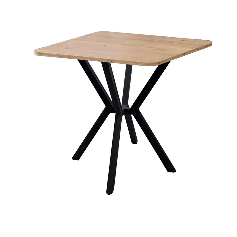 Krylor spisebord 70 cm kvadratisk, Valnøtt