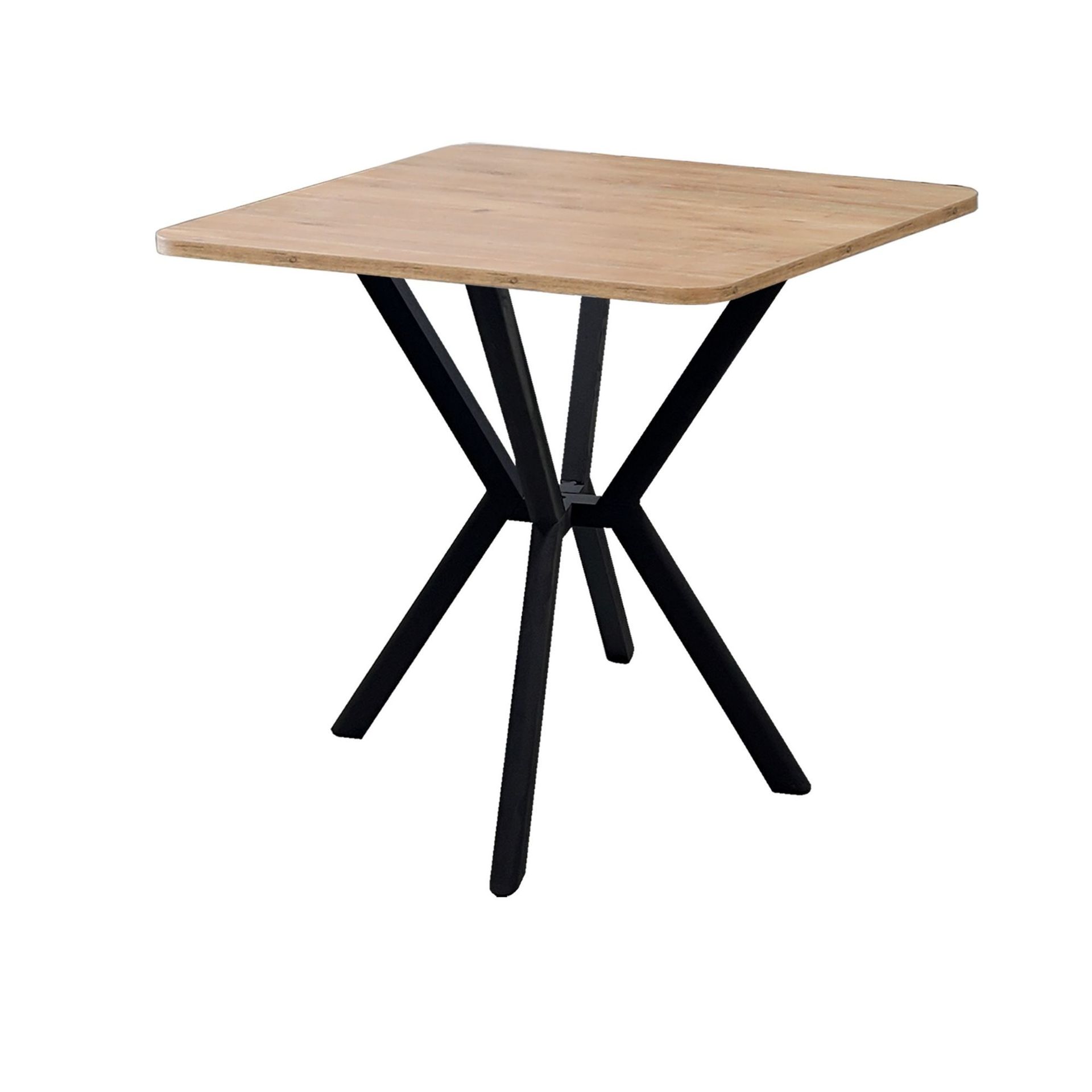 Krylor spisebord 70 cm kvadratisk - Valnøtt