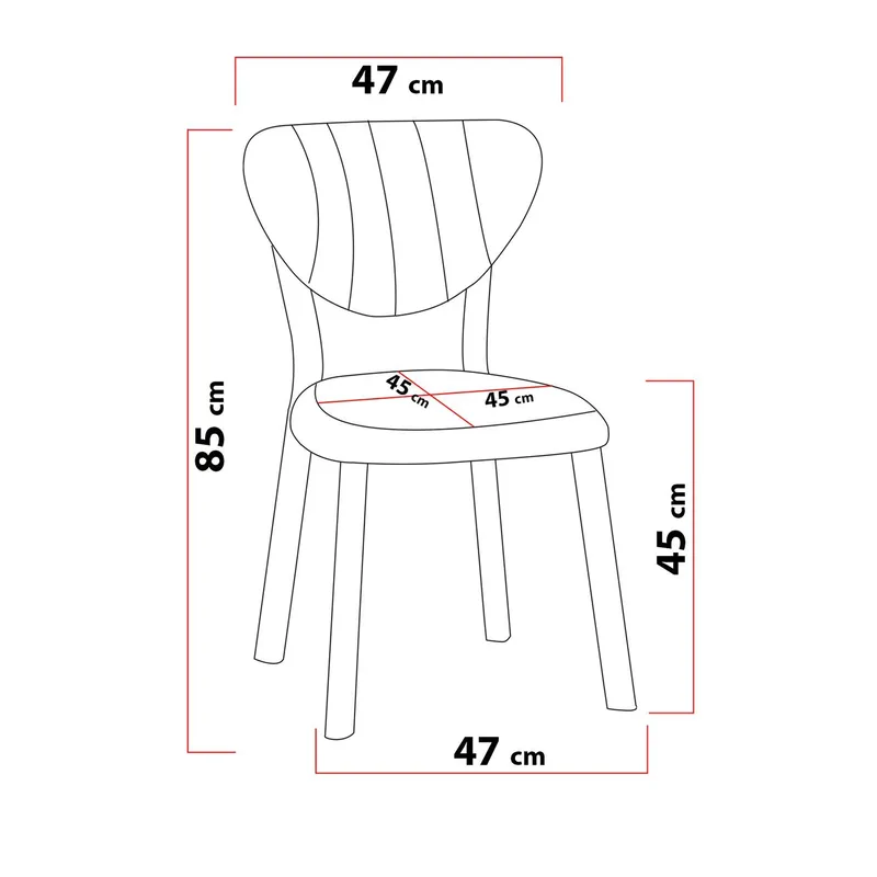 Krylor spisegruppe bord 70 cm + 2 stoler - Antrasitt Svart - Møbler - Bord - Spisegrupper