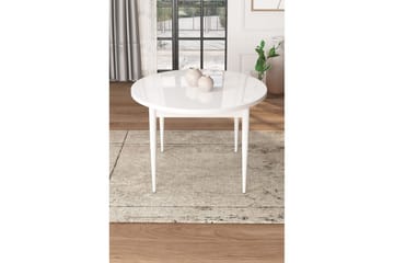 Kummer Lite Rundt Spisebord 90 cm - Hvit - Møbler - Bord - Spisebord & kjøkkenbord