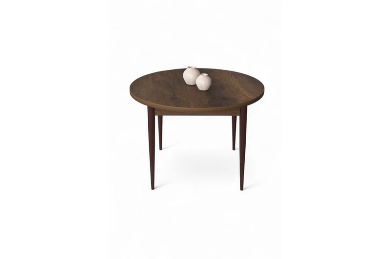 Kummer Spisebord 90 cm Rund - Brun - Møbler - Bord - Spisebord & kjøkkenbord