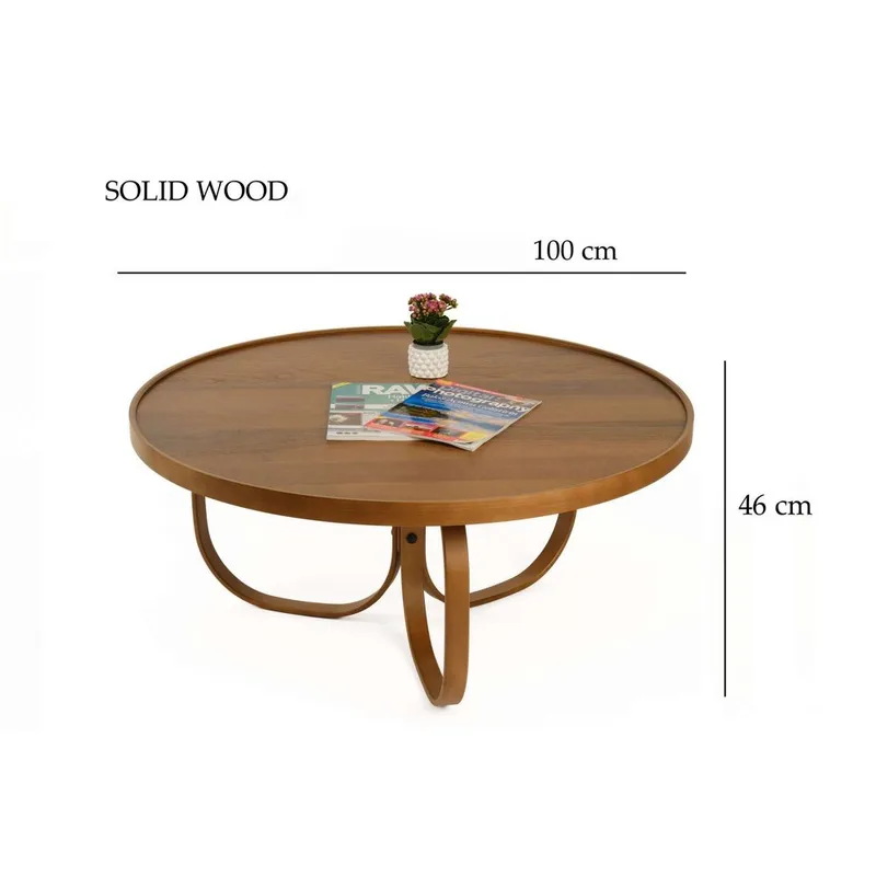 Kunti Sofabord 100 cm - Mørkebrun - Møbler - Bord - Sofabord