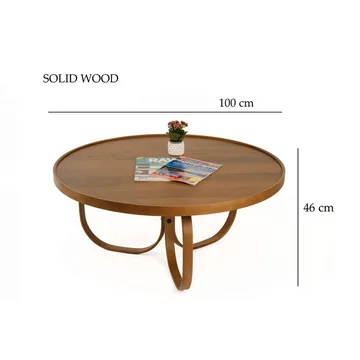 Kunti Sofabord 100 cm - Mørkebrun - Møbler - Bord - Sofabord