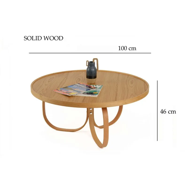 Kunti Sofabord 100 cm - Natur - Møbler - Bord - Sofabord