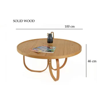 Kunti Sofabord 100 cm - Natur - Møbler - Bord - Sofabord