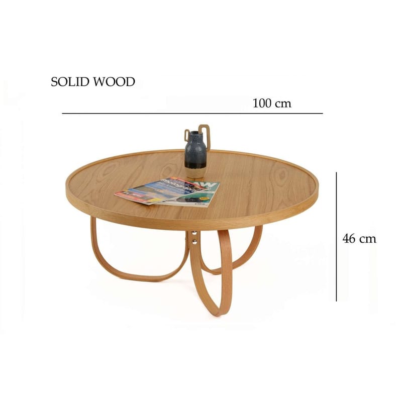 Kunti Sofabord 100 cm - Natur - Møbler - Bord - Sofabord