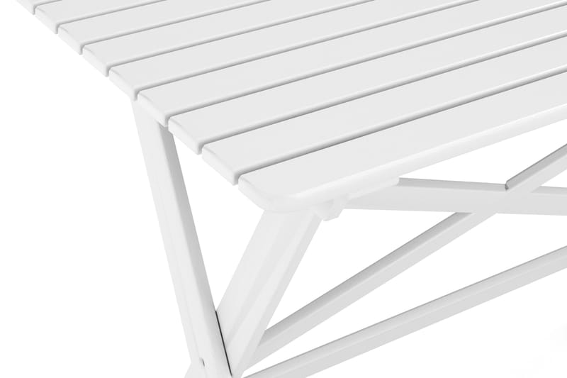 Landet spisebord utendørs - 118x70x74 cm - Hvit - Hagemøbler - Hagebord - Spisebord ute