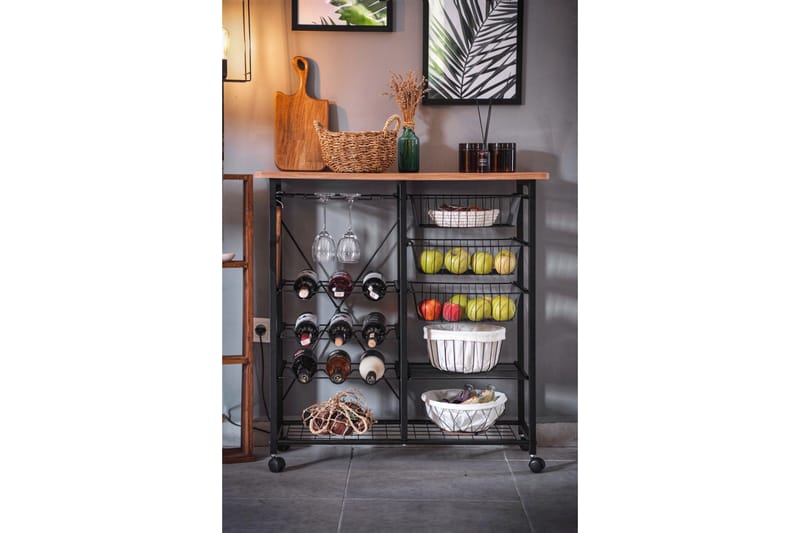 Laney Barbord 32x90 cm - Brun/Svart - Møbler - Bord - Barbord & ståbord
