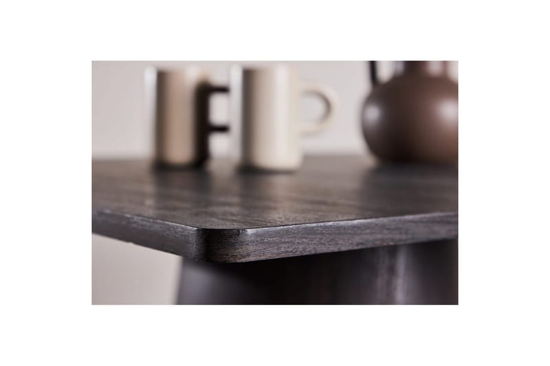 Lanzi Lite Kvadratisk Spisebord 80 cm med Tre- og Eikeutseende - Brun - Møbler - Bord - Spisebord & kjøkkenbord