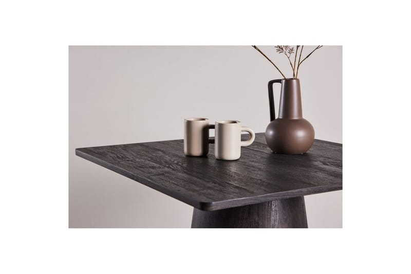 Lanzi Lite Kvadratisk Spisebord 80 cm med Tre- og Eikeutseende - Brun - Møbler - Bord - Spisebord & kjøkkenbord