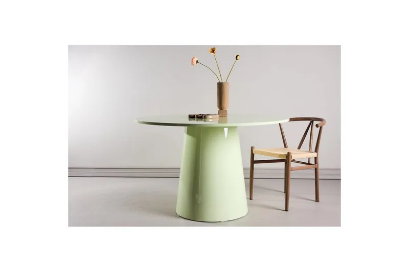 Lanzo Rundt Spisebord 120 cm - Grønn - Møbler - Bord - Spisebord & kjøkkenbord