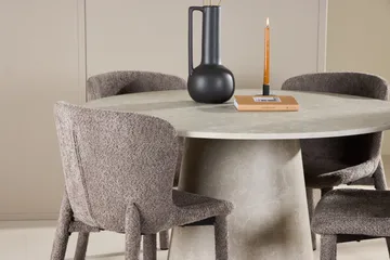 Lanzo rundt spisebord 120 cm med 4 Astoria spisestoler - Møbler - Bord - Spisegrupper