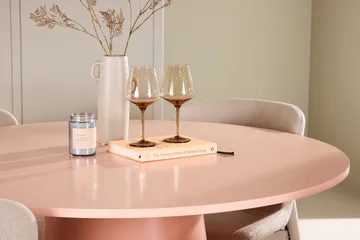 Lanzo rundt spisebord 120 cm med 4 Astoria spisestoler - Møbler - Bord - Spisegrupper