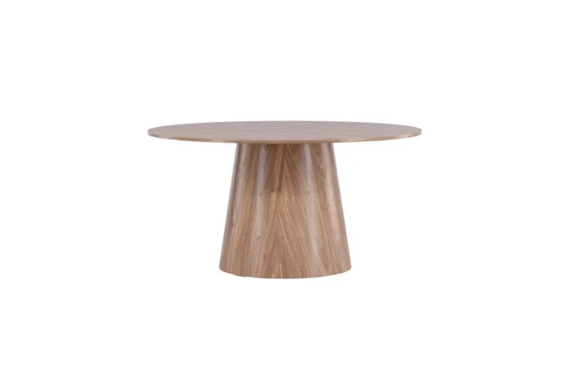 Lanzo Rundt Spisebord 150 cm med Tre- og Eikeutseende, Brun