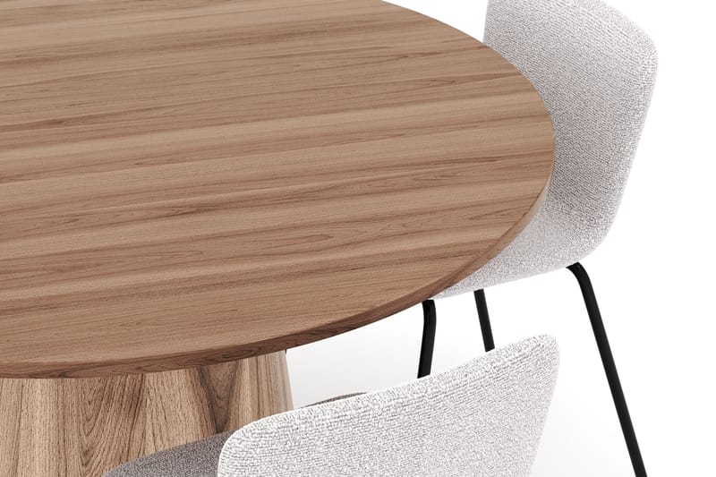 Lanzo Spisebord 120 cm med 4 Katy Spisestoler - Møbler - Bord - Spisegrupper