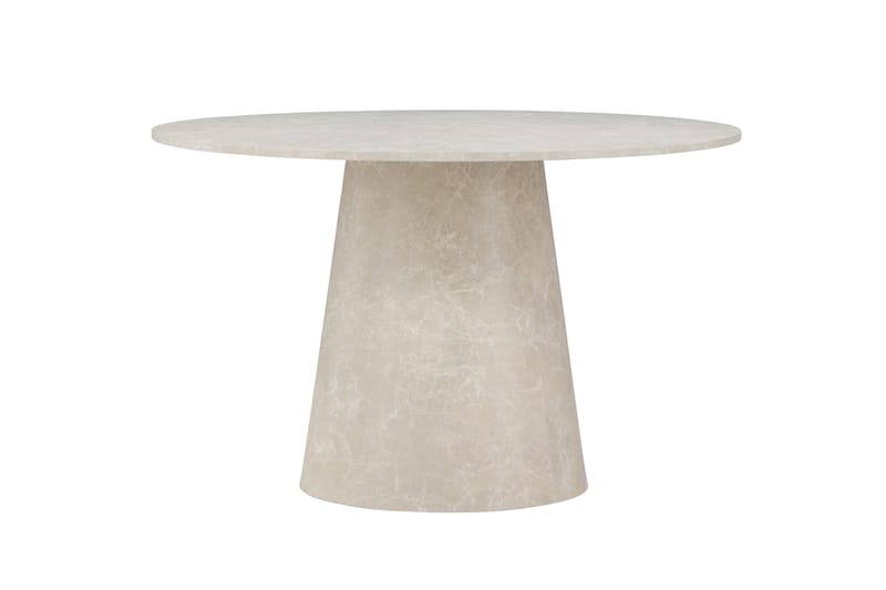 Lanzo Spisebord 120 cm Rundt - Beige - Møbler - Bord - Spisebord & kjøkkenbord