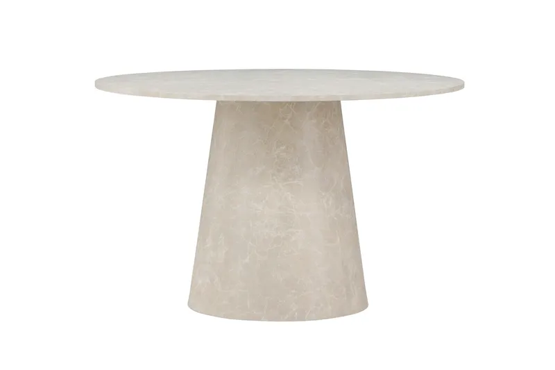 Lanzo Spisebord 120 cm Rundt, Beige
