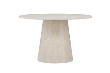 Lanzo Spisebord 120 cm Rundt - Beige - Møbler - Bord - Spisebord & kjøkkenbord