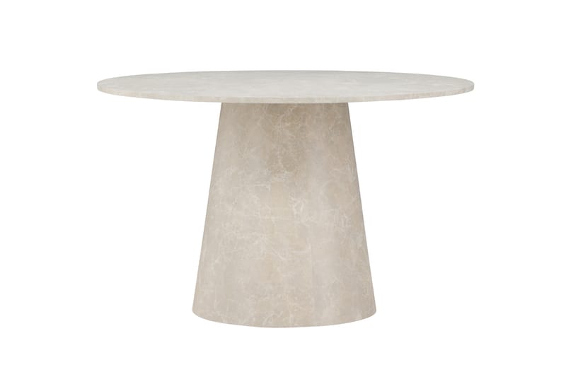 Lanzo Spisebord 120 cm Rundt - Beige - Møbler - Bord - Spisebord & kjøkkenbord