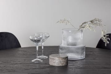 Lanzo Spisegruppe 120 cm Rund med 4 Polar Stoler - Sort - Møbler - Bord - Spisegrupper