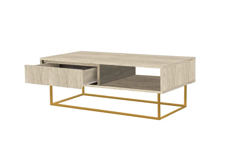 Laxus Sofabord 120 cm - Beige - Møbler - Bord - Sofabord