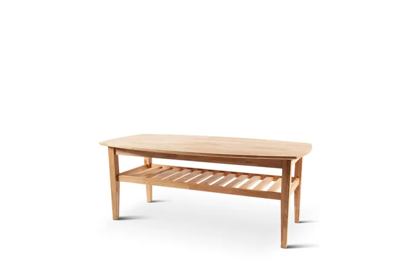 Leeds Sofabord 130x70 cm i heltre - Natur/Eik - Møbler - Bord - Sofabord