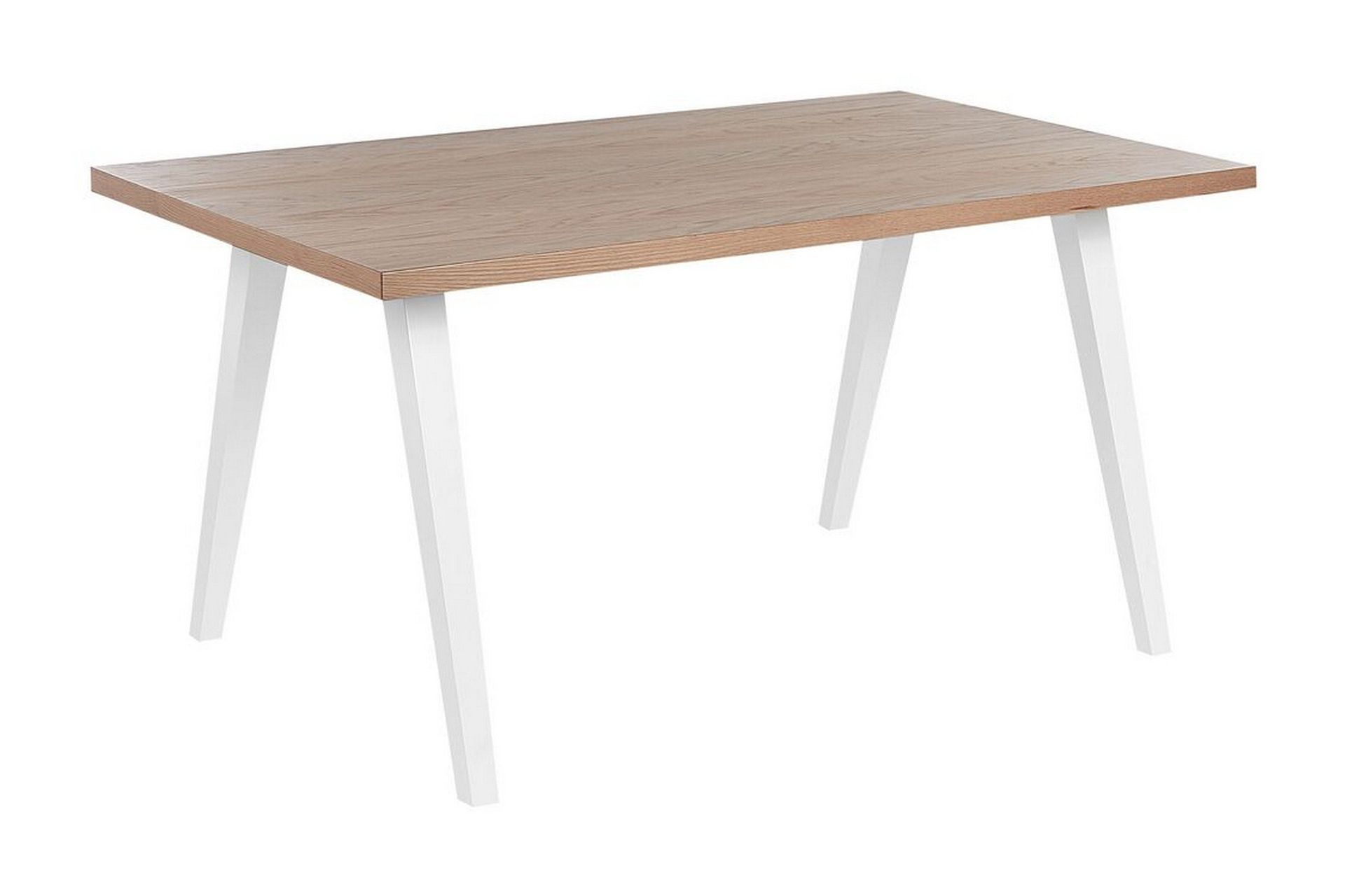 Lenister Spisebord 90x150 cm - Hvit/Lys Brun