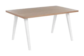 Lenister Spisebord 90x150 cm - Hvit/Lys Brun - Møbler - Bord - Spisebord & kjøkkenbord