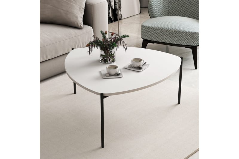 Lenny Sofabord 90 cm - Hvit - Møbler - Bord - Sofabord