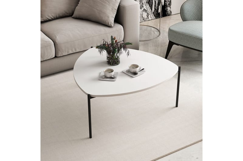 Lenny Sofabord 90 cm - Hvit - Møbler - Bord - Sofabord
