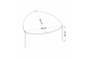 Lenny Sofabord 90 cm - Valnøtt - Møbler - Bord - Sofabord