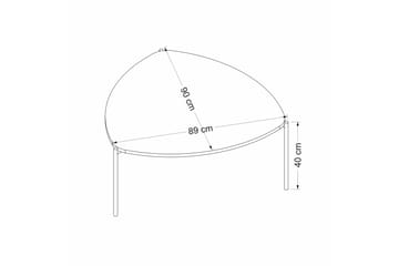 Lenny Sofabord 90 cm - Valnøtt - Møbler - Bord - Sofabord