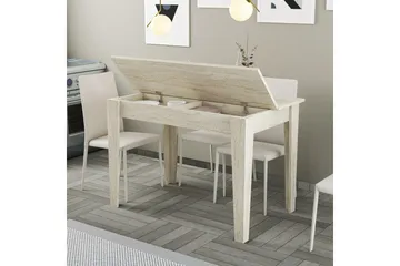 Levents Spisebord 110 cm Rektangulært - Beige - Møbler - Bord - Spisebord & kjøkkenbord