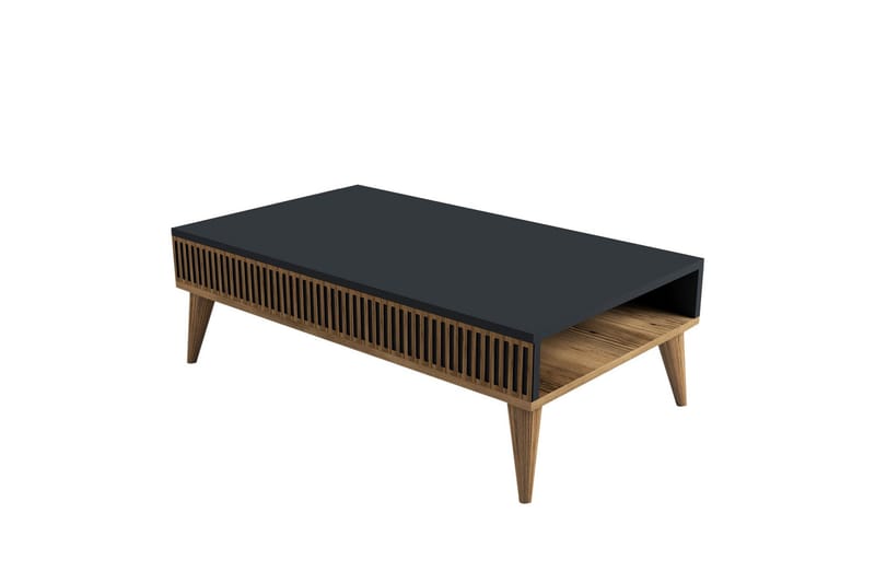 Lissione Sofabord 105 cm - Valnøtt/Antrasitt - Møbler - Bord - Sofabord