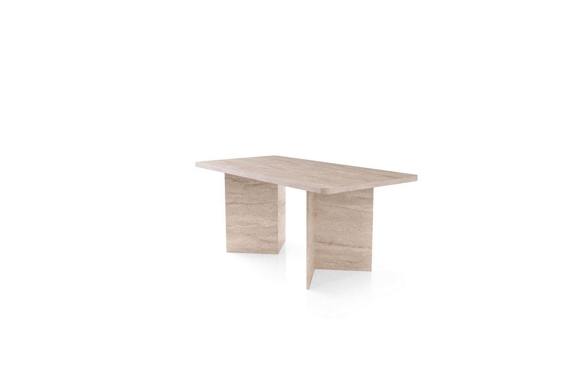 Loftia Spisebord 180 cm Rektangulær - Travertin