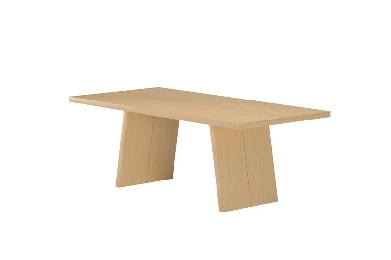 Logga Stort Rektangulært Spisebord 210 cm i Tre med Eketreutseende - Beige - Møbler - Bord - Spisebord & kjøkkenbord