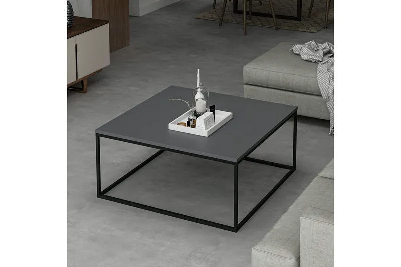 Loni Sofabord 90 cm - Antrasitt - Møbler - Bord - Sofabord