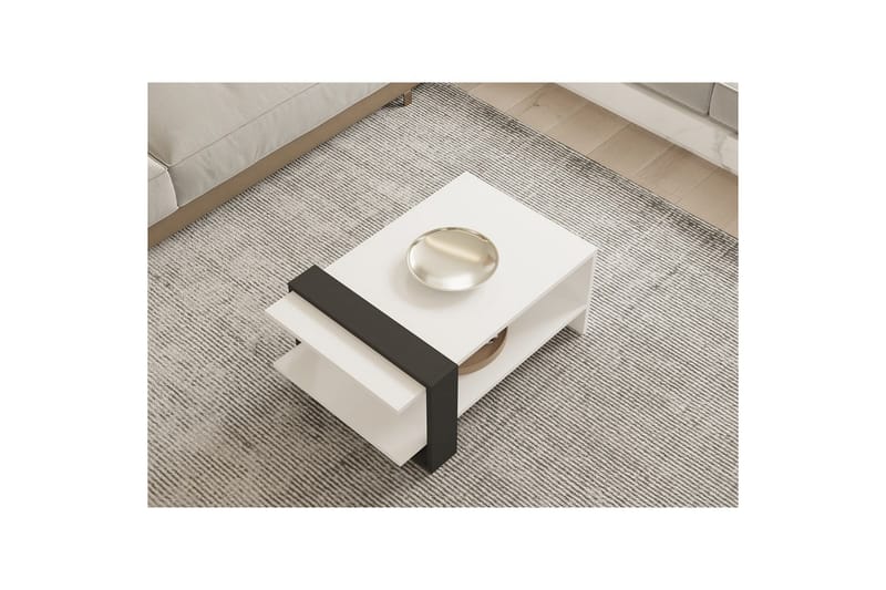 Lorva Stuebord 80 cm - Antrasitt/Hvit - Møbler - Bord - Sofabord