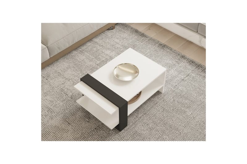 Lorva Stuebord 80 cm - Antrasitt/Hvit - Møbler - Bord - Sofabord