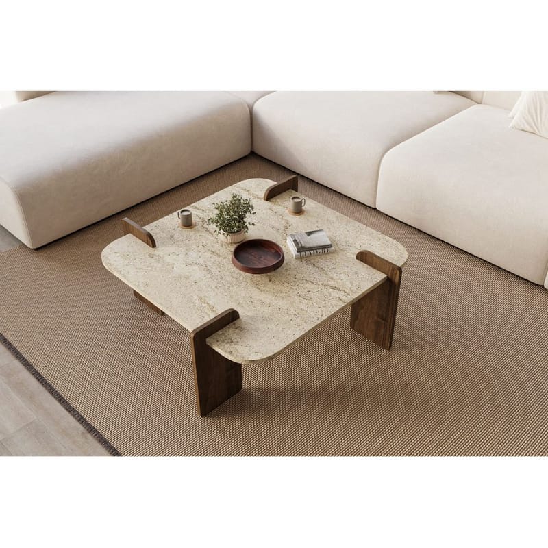 Lorvenor Sofabord 90 cm - Mørkebrun - Møbler - Bord - Sofabord